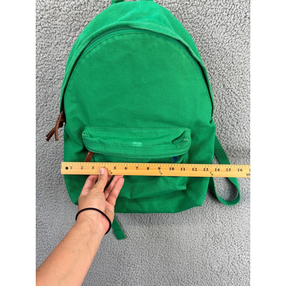 Polo Ralph Lauren Pony Backpack Men's Medium Green Rucksack Travel Casual - Picture 10 of 16